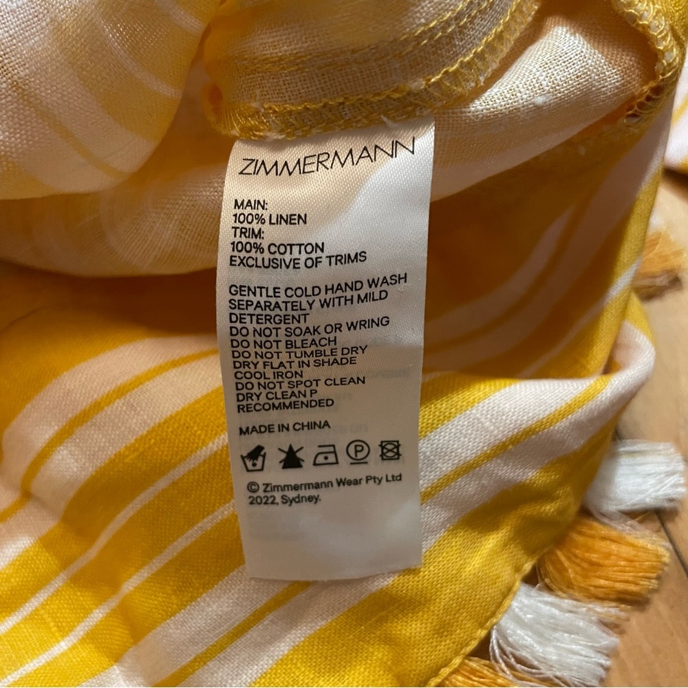 Zimmerman Anneke Linen Cover Up Dress - Picture 7 of 10